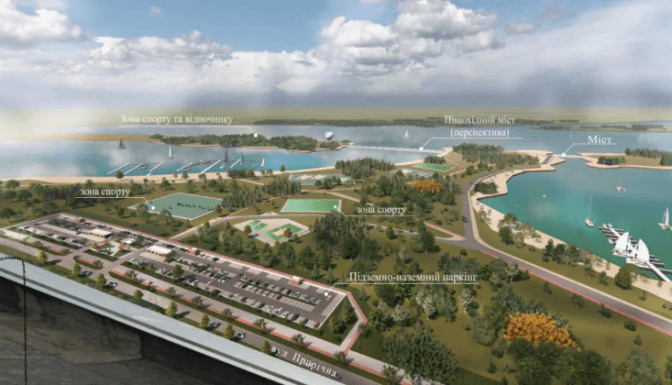 Візуалізація паркінгу на Прирічній. Фото: КМДА