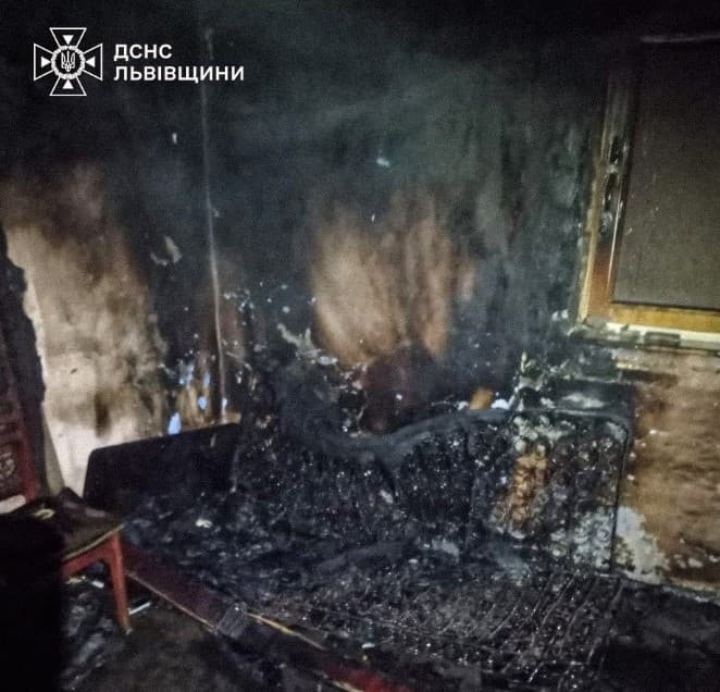 Через пожежу на Львівщині загинув чоловік