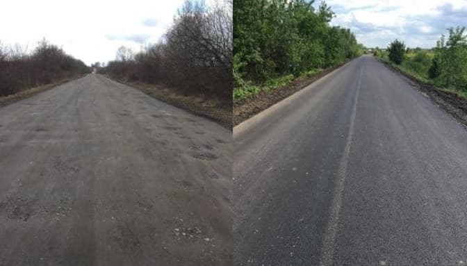 На Львівщині завершили ремонт дороги Вихопні – Жовтанці. Фото