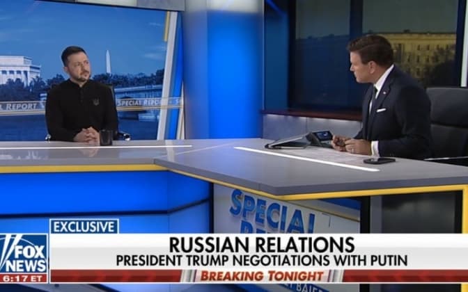 Президент України Володимир Зеленський під час етеру
Фото: скрин відео