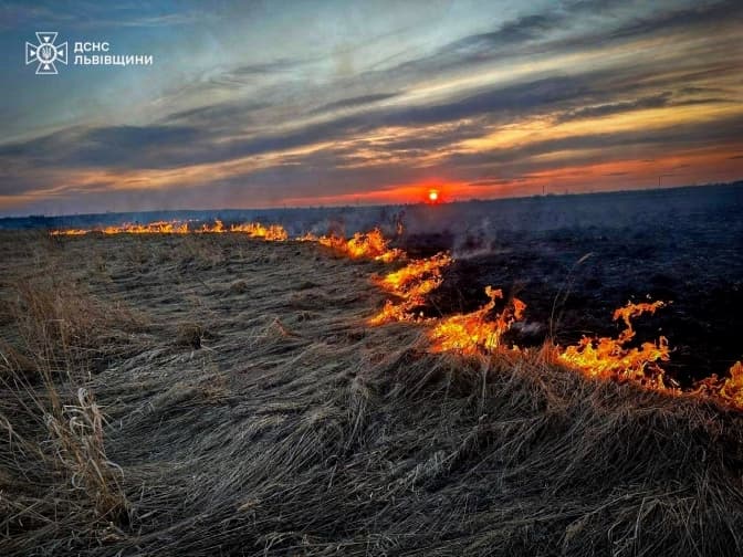 У Львові почали шукати паліїв сухої трави за допомогою БПЛА