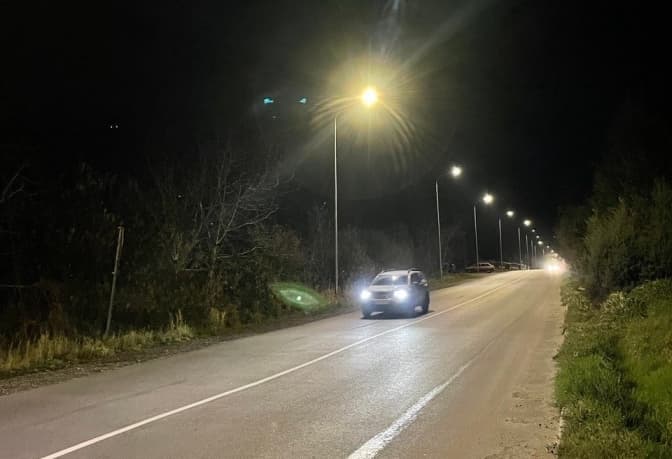 На в'їзді до Львова у двох громадах облаштували вуличне освітлення