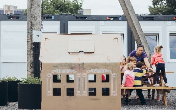 У Львові в модульному містечку відкрили дитячий садок