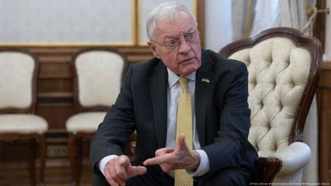 Кіт Келлог під час візиту до Києва 19 лютого. Фото: Press Service Of The President Of Ukraine/AP Photo/picture alliance