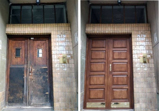 У Львові відреставрували браму на Рутковича. Фото до і після