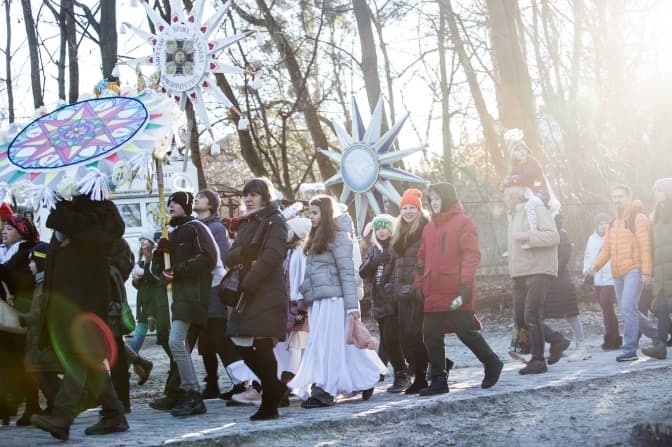 На Різдво до Гаю. Як у Львові спільно колядували. Фоторепортаж