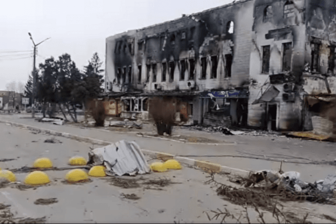 Макарів після російської окупації. Фото: з відкритих джерел