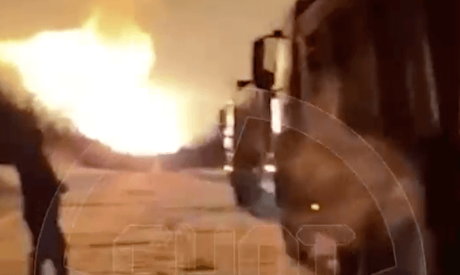 У росії пожежі на кількох об’єктах після атаки БПЛА