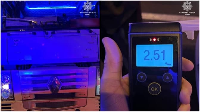 Столичні поліцейські затримали п'яного водія вантажівки, який намагався потрапити на Хрещатик