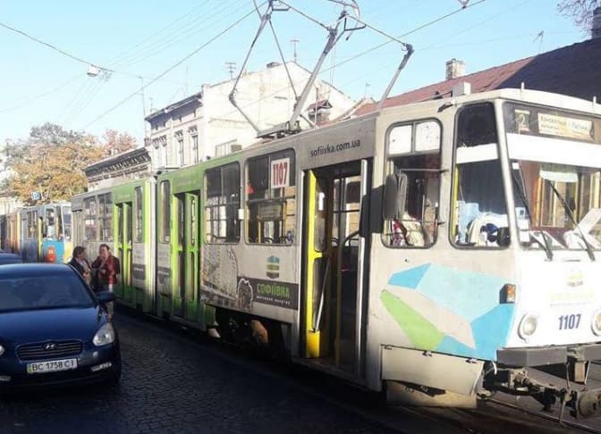 Ситуація на дорогах Львова. Аварія на Личаківській