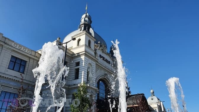 Фонтан на площі Двірцевій обійшовся Львову у майже 7 мільйонів гривень. Як він працює