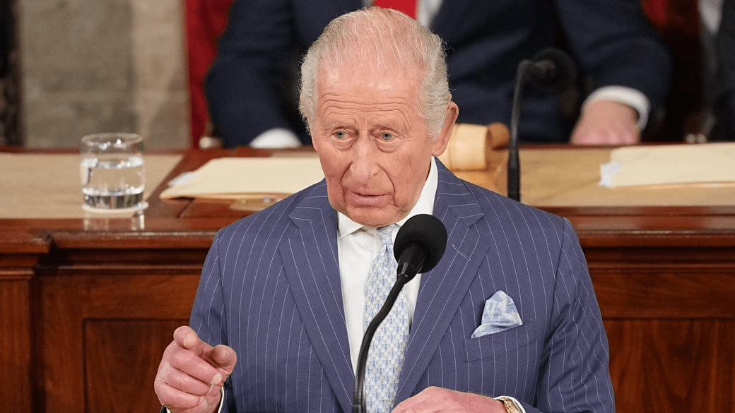 Король Чарльз ІІІ у Конгресі в Вашингтоні 28 квітня / Фото: АР