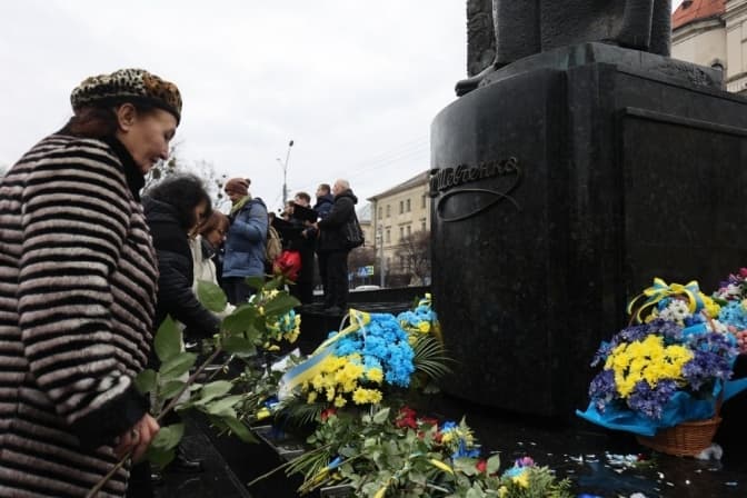 У Львові вшанували пам’ять Тараса Шевченка. Фото, відео