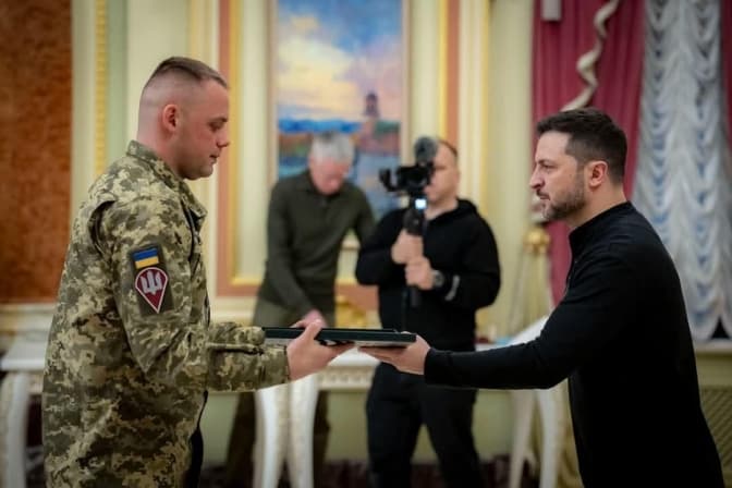 Президент нагородив Галицьких десантників за успішну операцію в Курській області