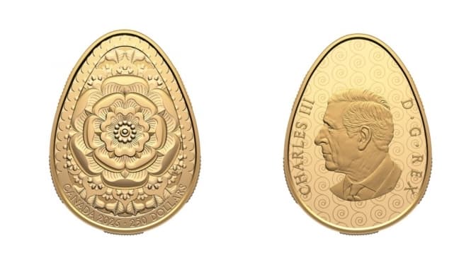 Монета Pysanka Pure Gold Coin 2026. Royal Canadian Mint