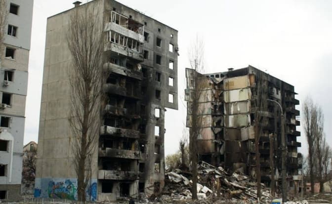 Бородянка після російських загарбників. Фото: Київська ОДА
