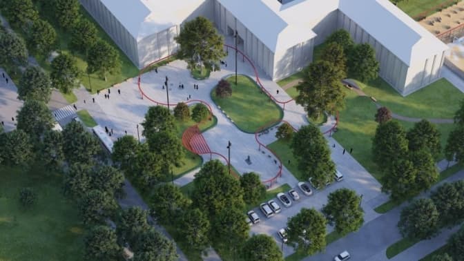 У Дублянах біля школи облаштують громадський простір. Візуалізація