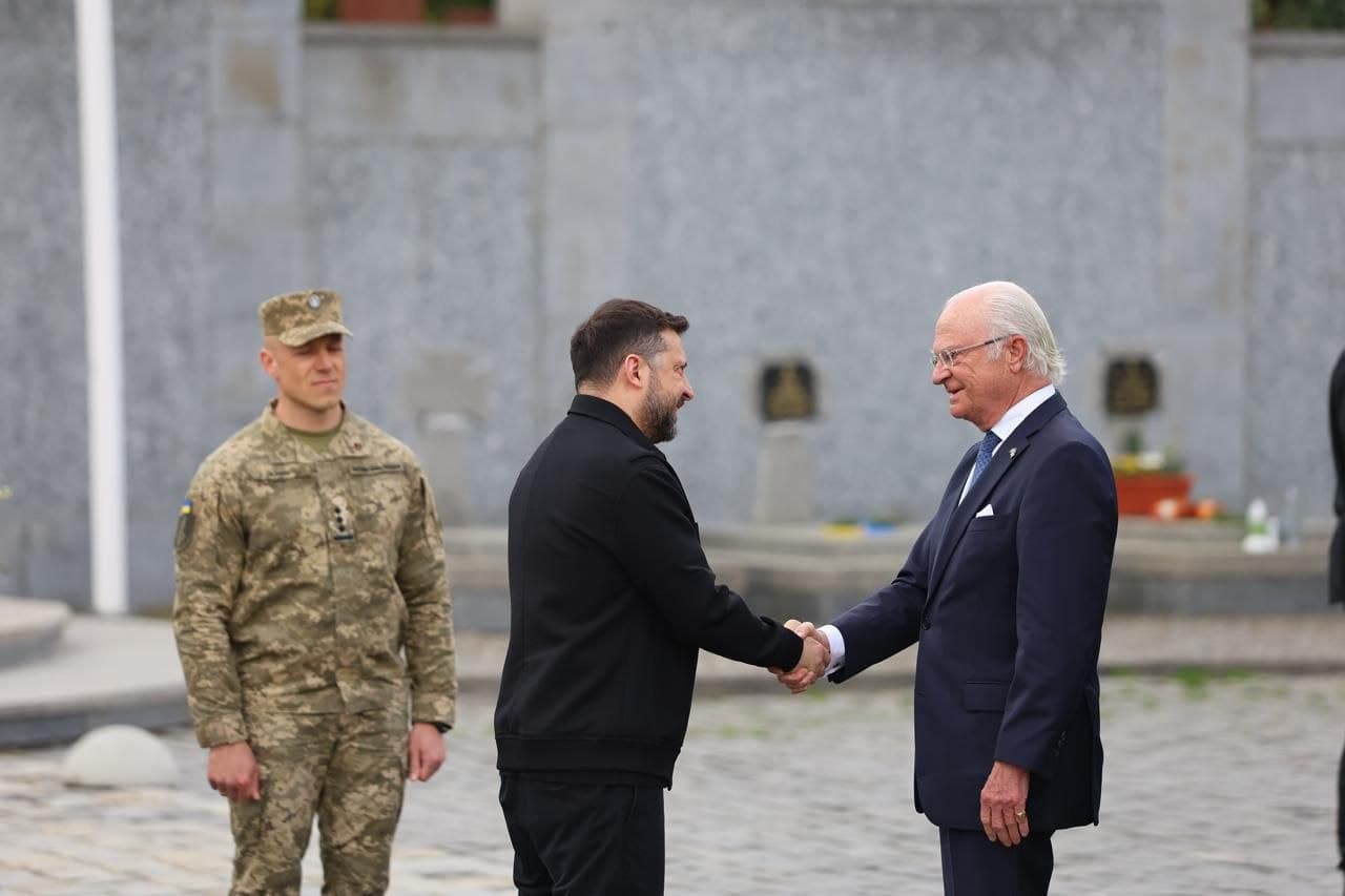 Фото: Володимир Зеленський та Король Швеції Карл XVI Густав/Максим Козицький