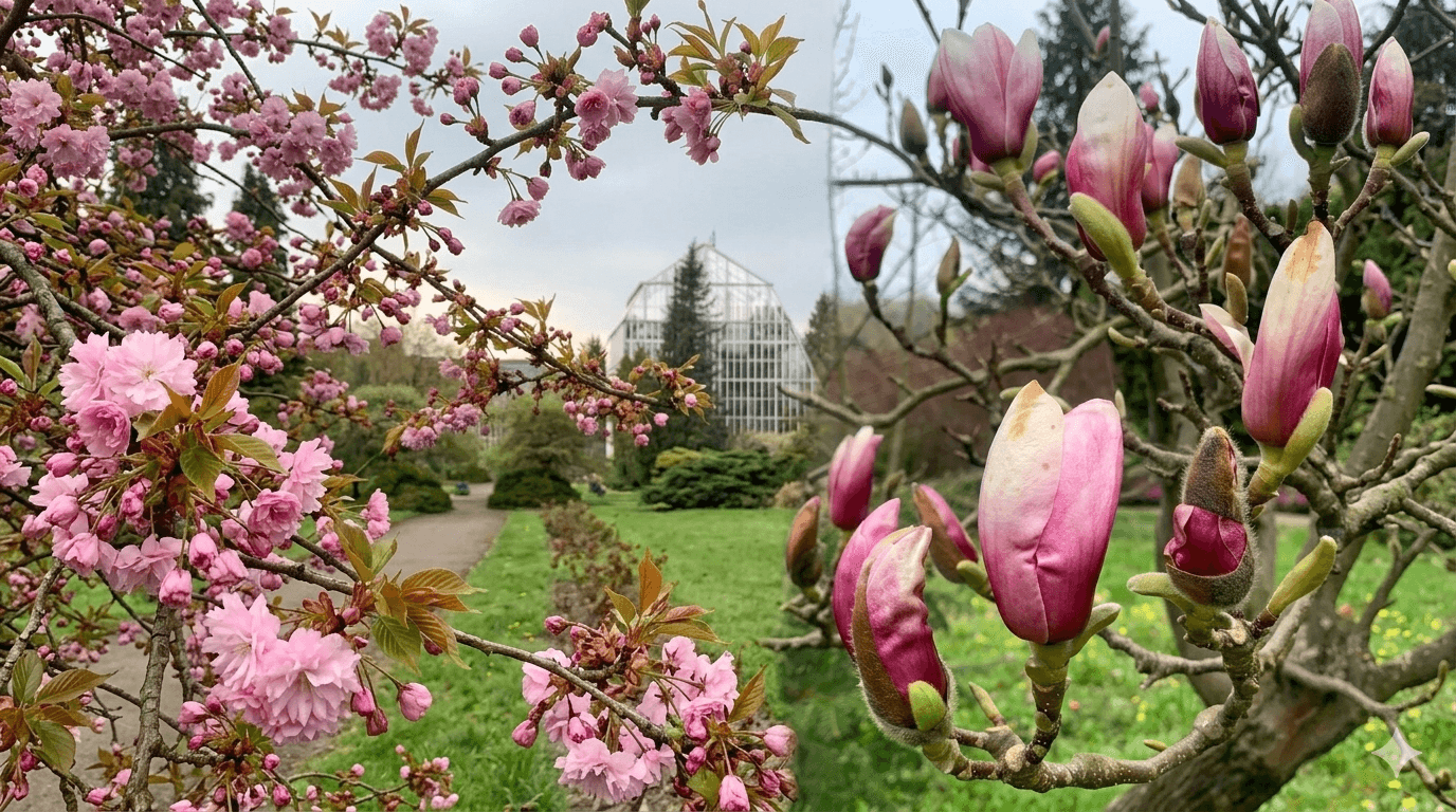У Львові пік цвітіння сакур та магнолій / фото Ботанічного саду ЛНУ ім. І. Франка