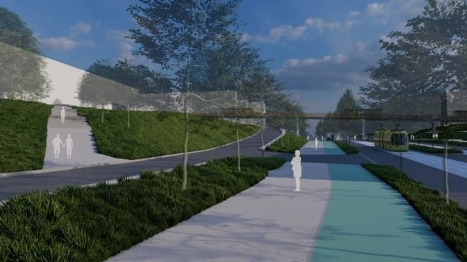 Пішохідний міст, трамвай і чотири смуги: як і коли почнуть реконструкцію вул. Миколайчука у Львові