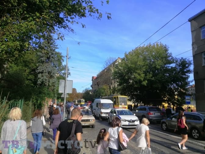 Ситуація на дорогах Львова. Аварія на вулиці Франка