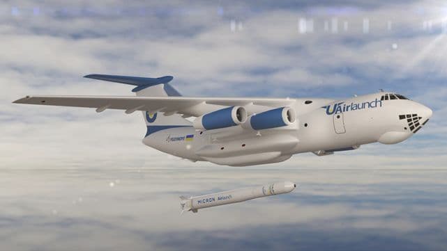 Фото: Ил-76 з аерокосмічним ракетним комплексом UAirlaunch