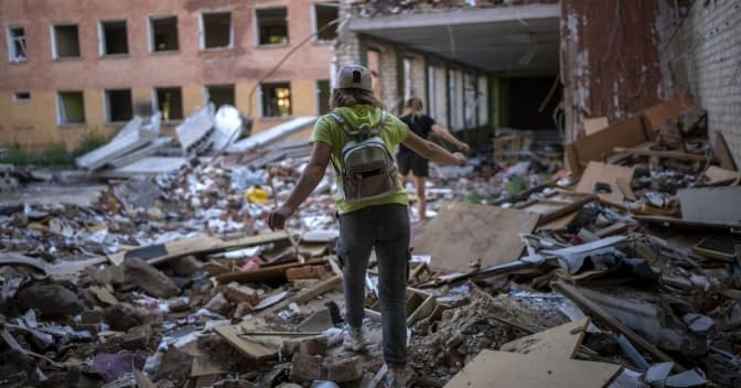 Зруйноване житло. Фото: AP