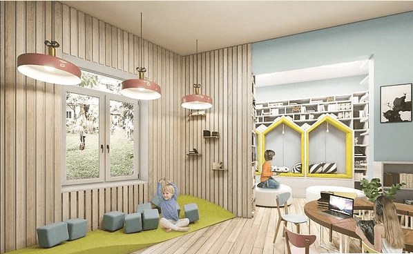 У Львові осучаснять дитячу бібліотеку за понад три млн гривень. Візуалізація