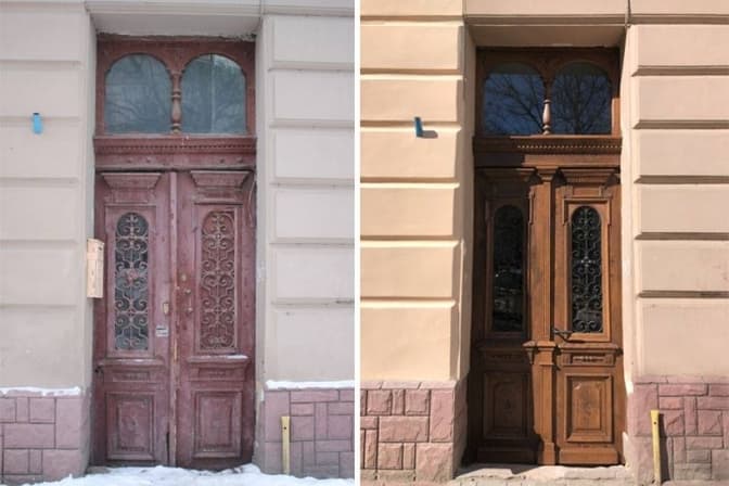 У Львові відреставрували історичну браму на площі святого Теодора. Фото до і після