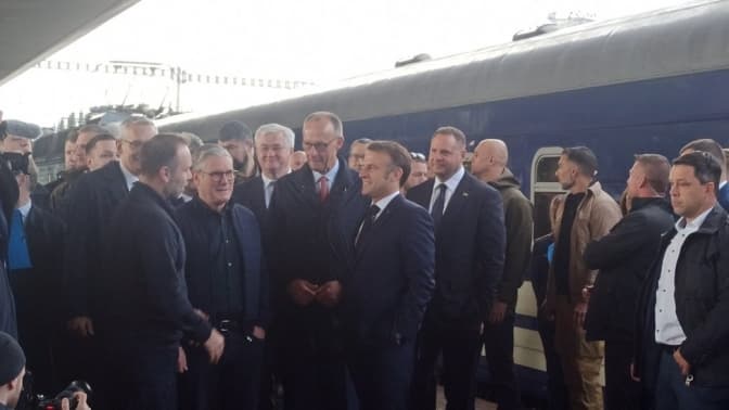 До Києва прибули Туск, Макрон, Мерц і Стармер