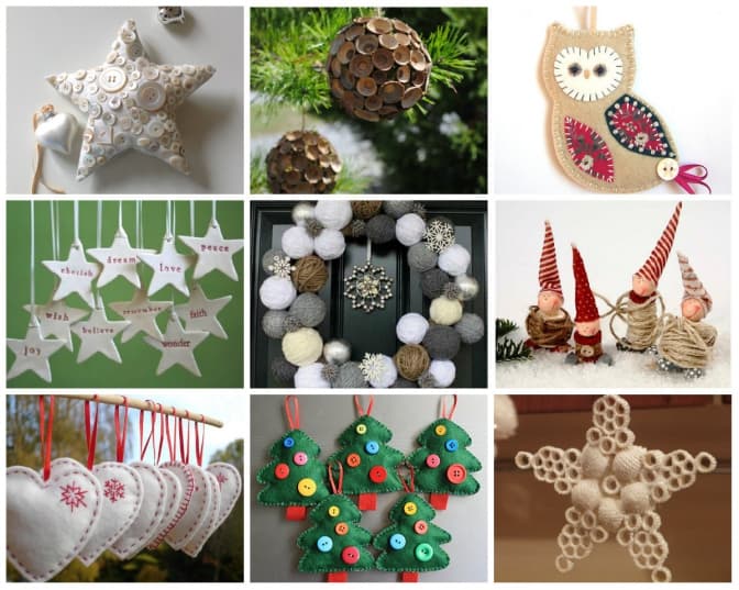 10 матеріалів для створення незвичних новорічних прикрас своїми руками