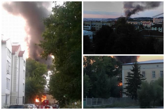 Учора у Львові горіла безгосподарська будівля, а не військова частина
