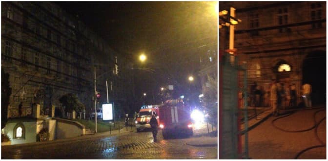 Учора у центрі Львова горів будинок. Оновлено