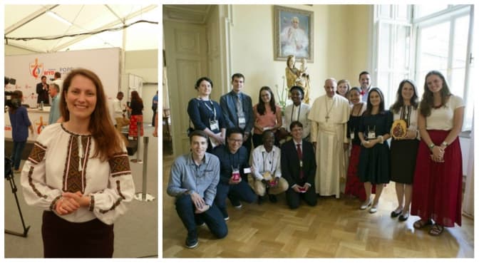 Львів'янка взяла участь в обіді Папи Франциска з молоддю