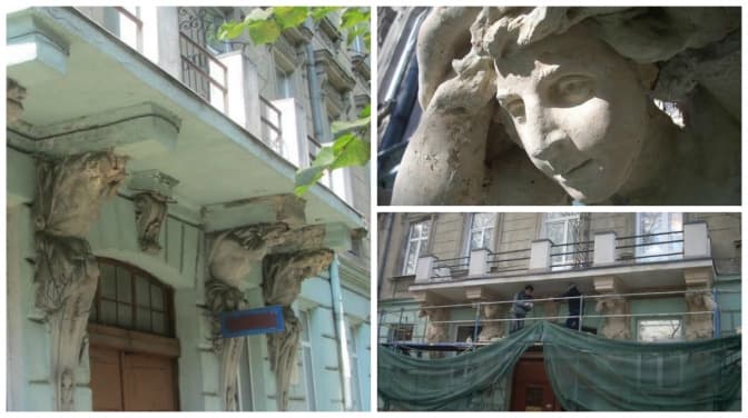 У центрі Львова відреставрують балкони й «атлантів». Фото
