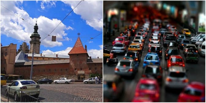 Ситуація на дорогах Львова: центр міста – у заторах