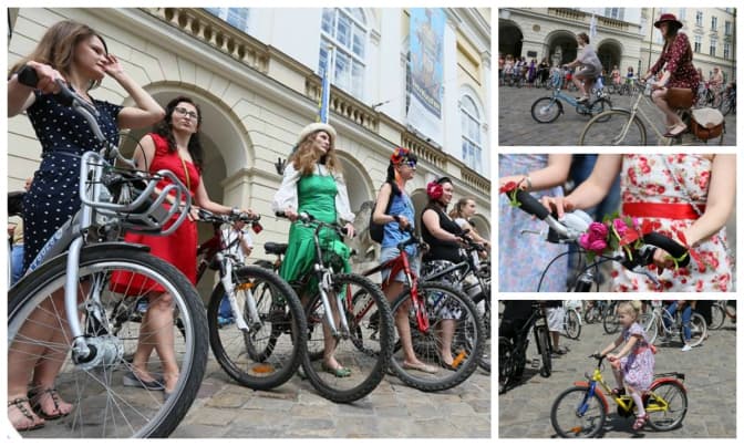 У Львові пройшов парад «Богиня на велосипеді». 10 фото