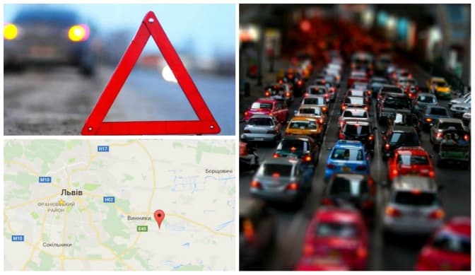 Ситуація на дорогах Львівщини: ДТП і затор поблизу села Чишки