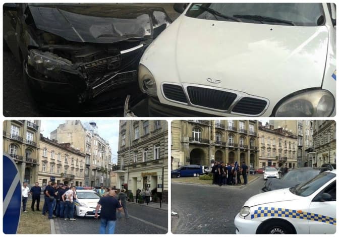 Аварія у Львові: не розминулися Daewoo Lanos та Mazda