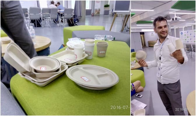 Українці створили екологічний одноразовий посуд із крохмалю та соломи