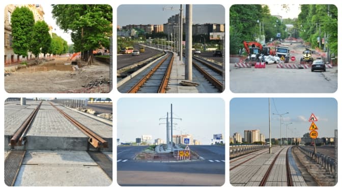 Як у Львові будують трамвайну колію на Сихів. 15 актуальних фото