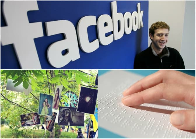 Facebook «покаже» фотографії незрячим