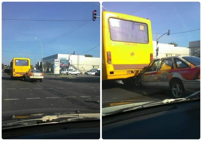 Ситуація на дорогах Львова: ДТП на вул. Липинського