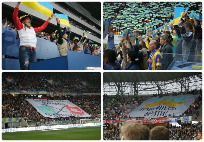 Як у Львові підтримували збірну України з футболу. Фоторепортаж