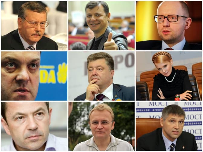 Хто йде до нового парламенту. Списки партій на виборах-2014