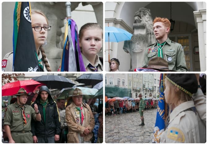 Свято пластунів у центрі Львова. Фото