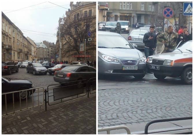 Ситуація на дорогах Львова: аварія на Франка