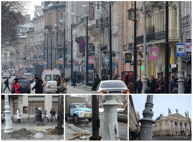 Для чого демонтують столітні ліхтарі у центрі Львова?