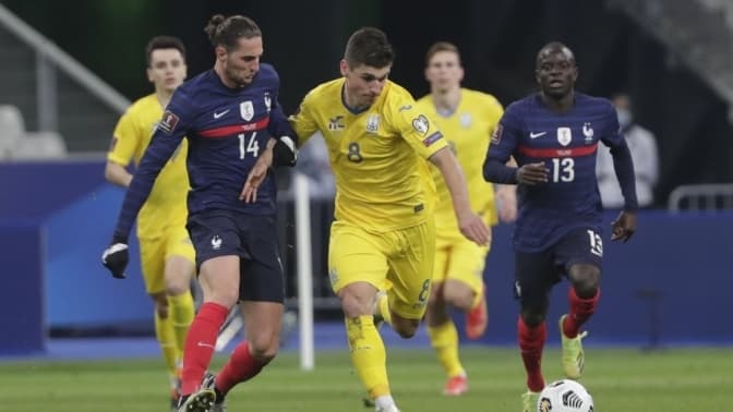 Україна і Франція зіграли внічию у відборі до чемпіонату світу-2022