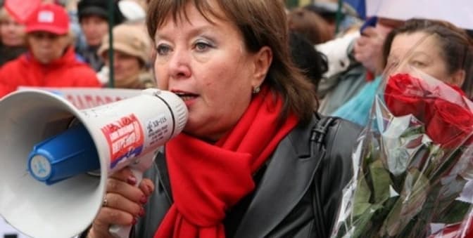 Очільния Прогресивної соціалістичної партії України Наталія Вітренко